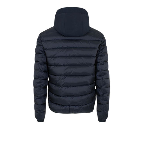 Piumino Uomo corto, con impunture orizzontali e pettorina rimovibile